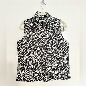 Zebra Print Vest